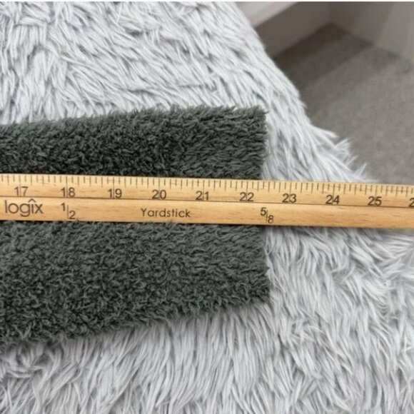 Barefoot Dreams Cozychic Pullover Women's L Spruce Cowl Neck Teddy Boxy - Picture 6 of 10